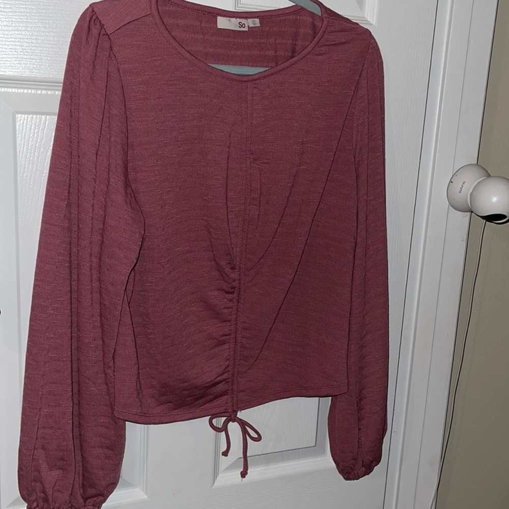 Long Sleeve Mauve Top